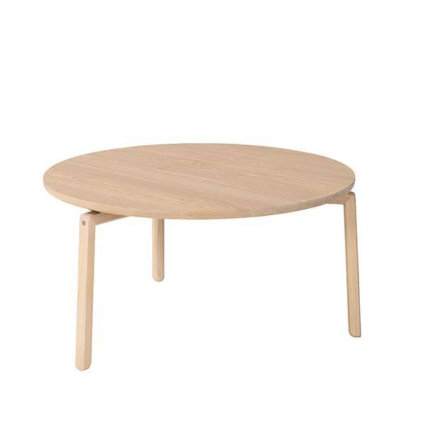 PBJ Designhouse PBJ SIREA sofabord Ø:60 cm - Lakeret natur eg - Fenix laminat - 53 cm