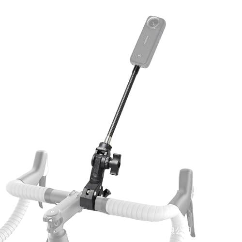 Fotoleey Action Cam-fäste för motorcykel, cykelstyrfäste för Insta360 X5/X4, X3, X2, Ace Pro, Ace, svart