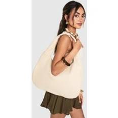 Tygväska Med Struktur, White - ONE SIZE