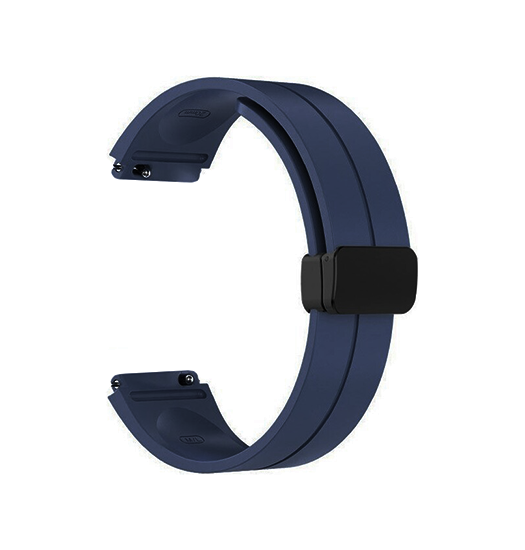 Samsung Galaxy Watch 3 (45mm) - DeLX Straight-Line Silikone Rem - Navy