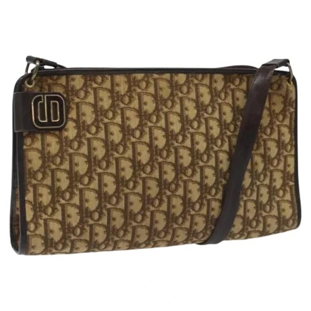 Dior Vintage - Pre-owned Vintage Trotter Canvas Axelremsväska Vintage - Dam - ONE Size -