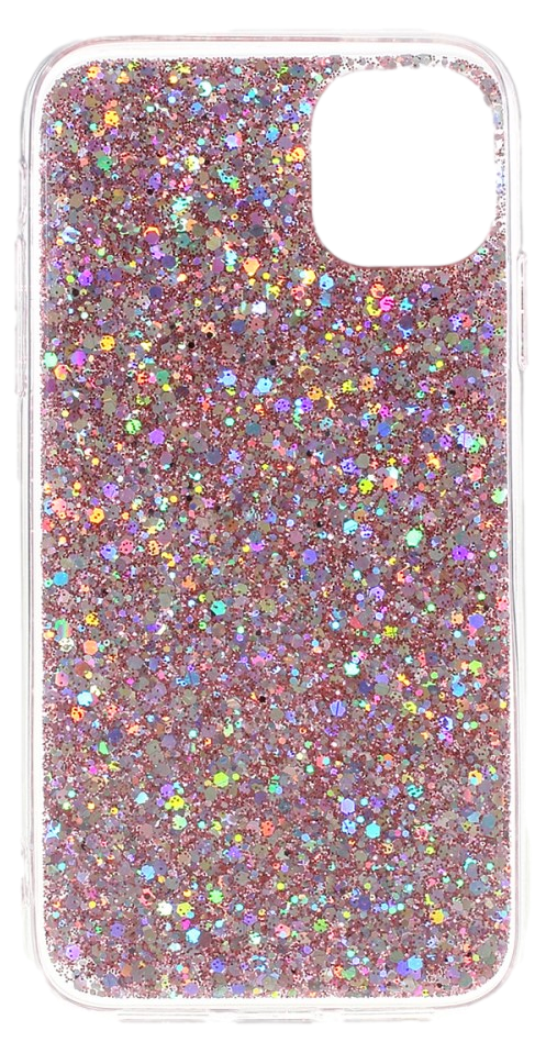 iPhone 11 Cover i Rose Glitter TPU