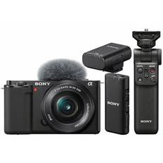 Sony Vlog camera Alpha ZV-E10 + SEL 16-50mm PZ OSS + Bluetooth Grip GP-VPT2BT + ECM-W2BT Bluetooth Microphone