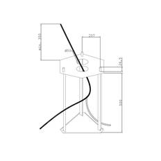 Norlys - Firenze 1 Udendørs Parklampe m/Markfæste Hvid