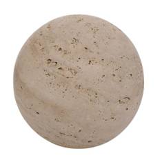 Hestia Travertine Sphere - 10cm One Size