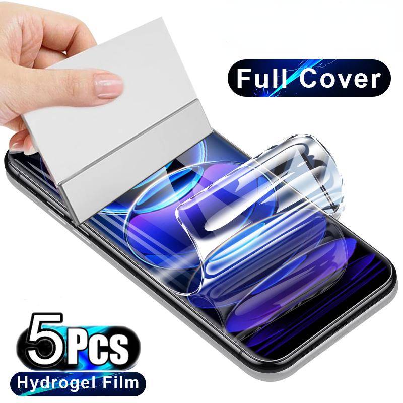 5 st Hydrogelfilm För Xiaomi Mi 13T 12T 11T 10T 9T Pro Ultra Note 10 Pro Lite Skärmskydd För Mi 14 13 12 11 Lite 5G Film ren