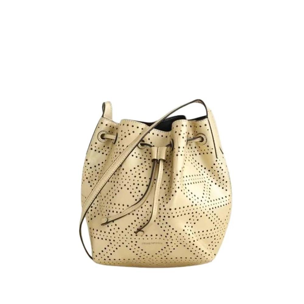 Armani Pre-owned Pre-owned Bucket Bag - Vintage - Dame - Beige - ONE SIZE - Uld