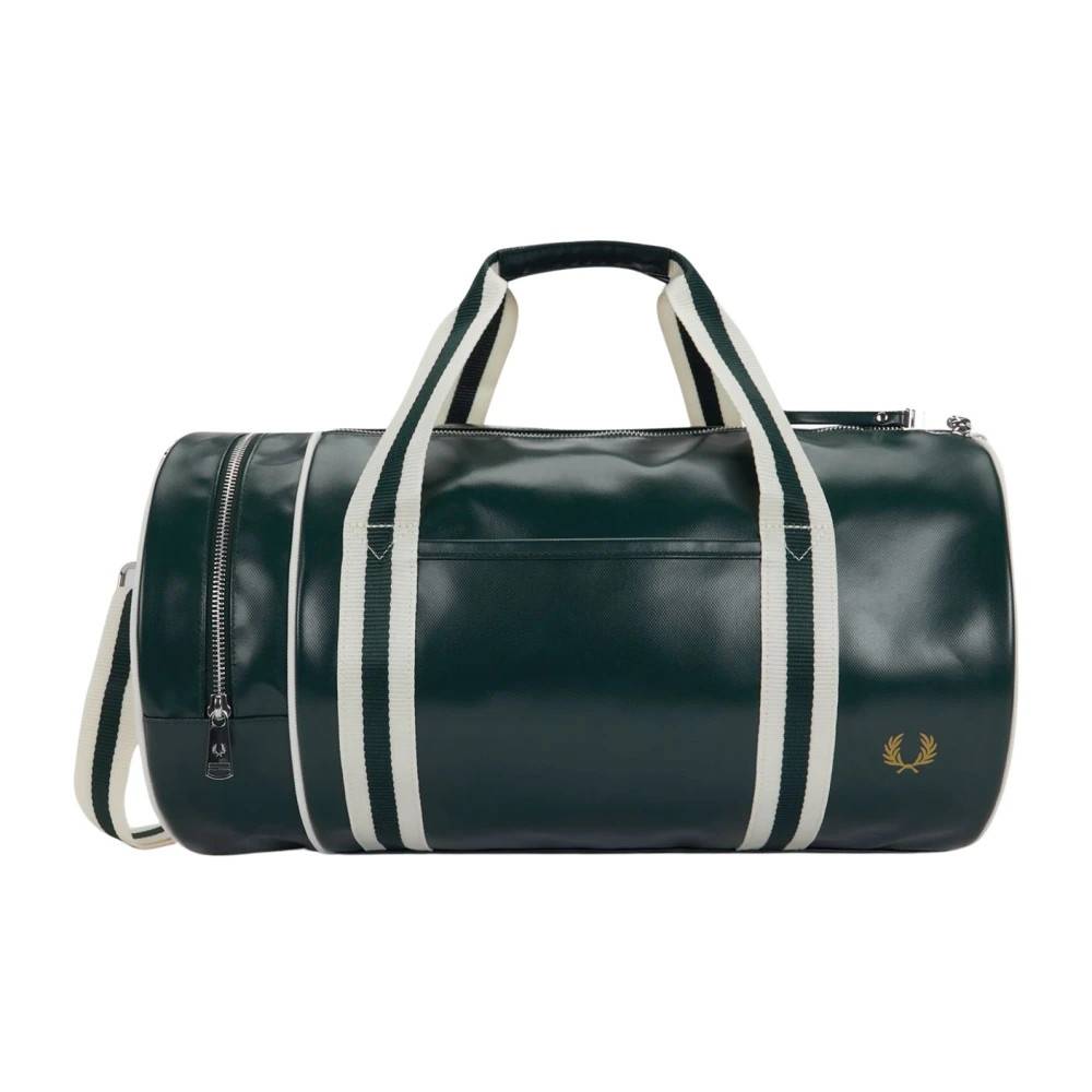 Fred Perry Classic Barrel Bag - Tasker - unisex - Grøn - ONE SIZE - Polyester