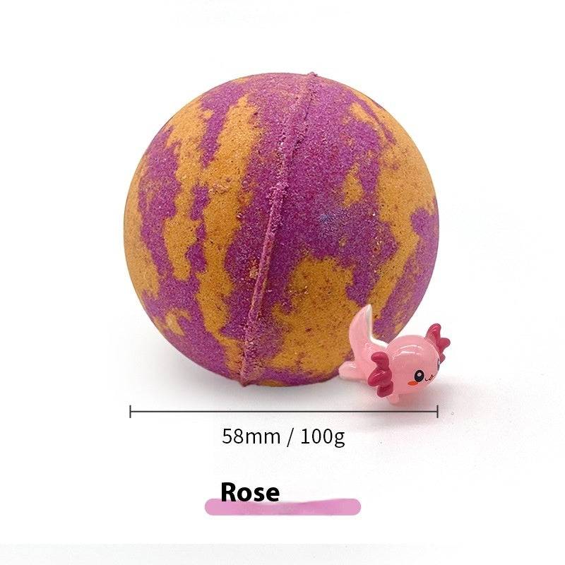 Bath Salt Children's Toy Bath Salt Large Bubble Ball Baby Bath Salt Bath Ball Bubble Bath - Rose Flavor (Rose Flavor)