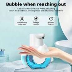 1pc 14 Oz Touch-Free Automatic Sensor Soap Dispenser - Rechargeable & Foamy, For Hygienic Commercial Use In Restaurants, Hotels - Effortless Wall Mount Or Freestanding