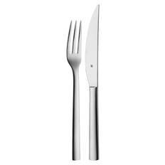 Nuova Steak/Pizza Bestik 12 Stk Sæt Home Tableware Cutlery Steak Cutlery Silver WMF