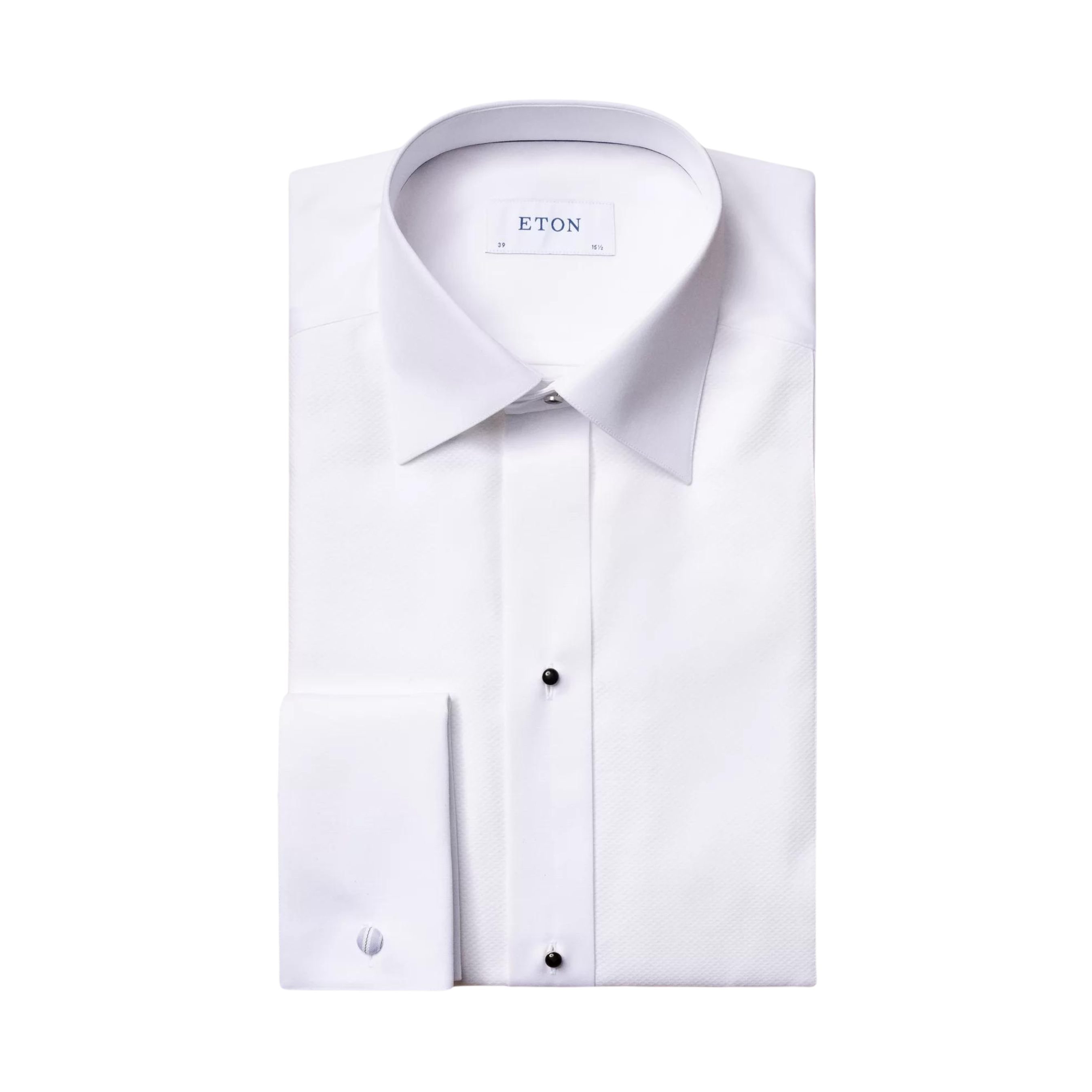 SMOKING SHIRT / CONTEMPORARY FIT - WHITE / 42