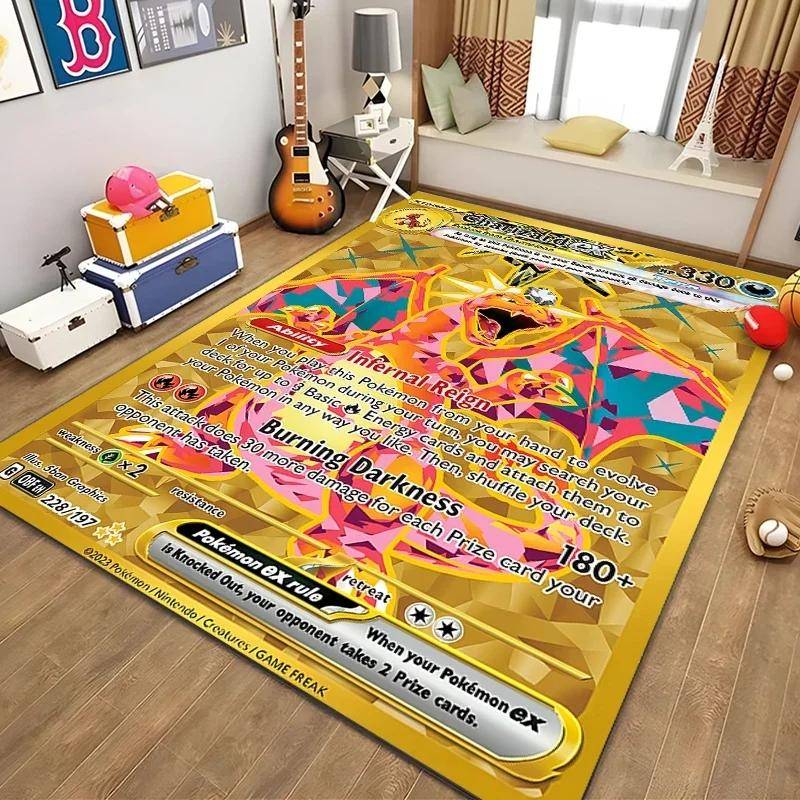 Disney Japansk Anime Mönster Matta Pokemon Kort för Sovrum Vardagsrum Anime Mattor för Flickrum Golvmatta Heminredning 80x120cm