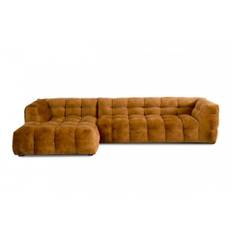 Michelin 2 pers. sofa med chaiselong - 292 x 170 cm - Velour stof farve Gold