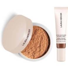 Laura Mercier Mini Translucent Loose Setting Powder Ultra Blur and Travel Size Tinted Moisturiser Dewy Duo (various shades) - 6N Umber