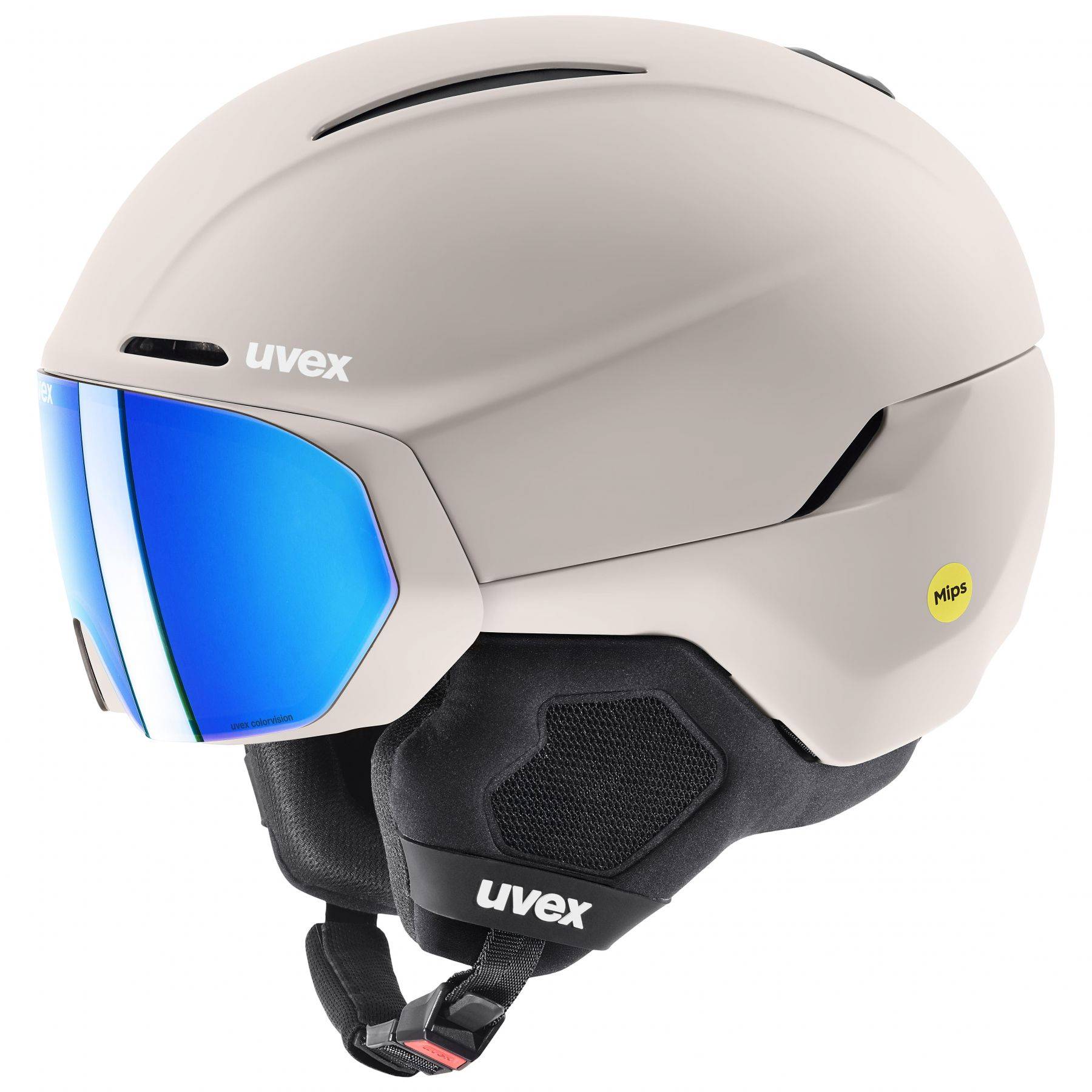 Uvex Horizon CV MIPS Visor, Skidhjälm Med Visir, Grå