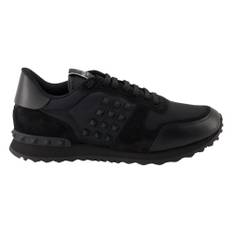 Valentino Garavani, Sko, Herre, Sort, 41 EU, Sorte Rockrunner Sneakers