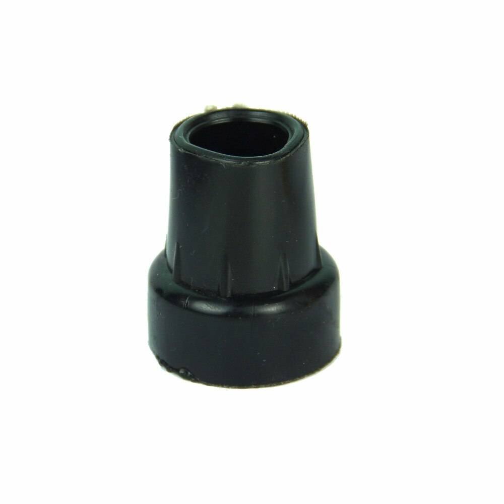 1 st botten mjukt tuggummi gummikuddar käpp kryckdyna gummi kraftig metallhylsa vandringsstavar ändskydd tips 19mm