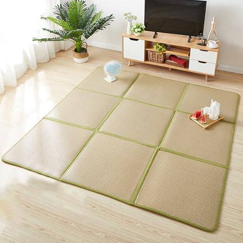 PRELGOSP tatami-golvmatta rotting, vikbar japansk tatami-matta, halkfri tatami-matta för vardagsrum sovrum, 07, 180 x 240 cm