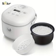 TEMU Bear 6 Multifunctional 3. () Rice Cooker With Steamer For 1-3 People, White/, , And Soup, Cooker