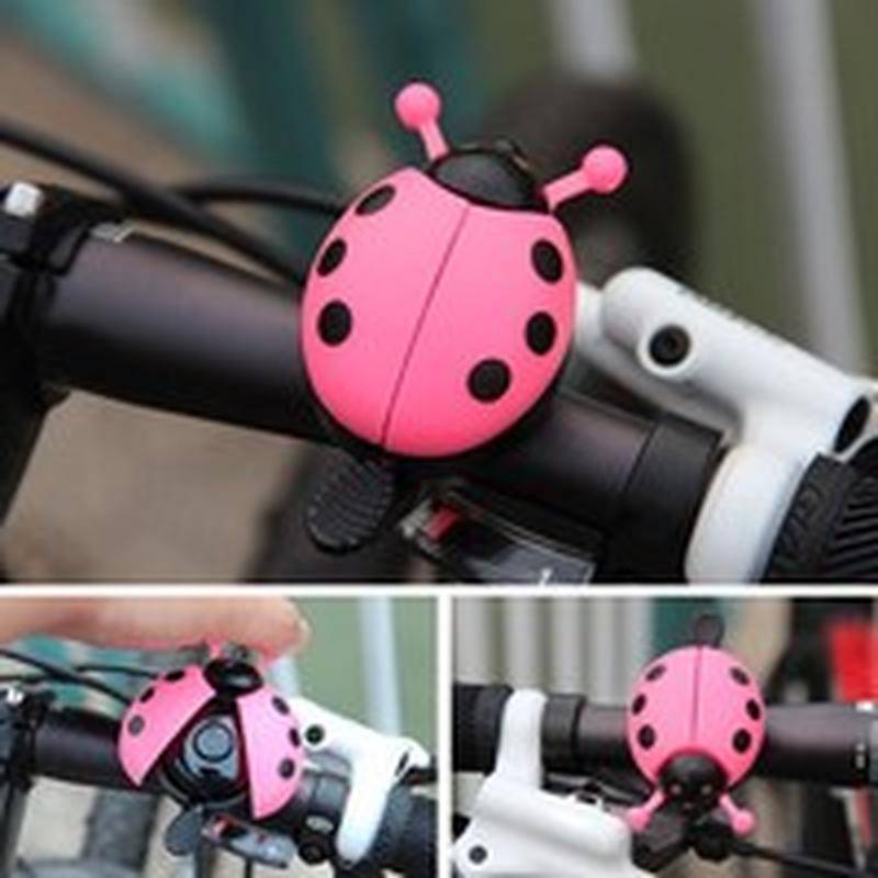 Barn Cykel Cykel Bell Nyckelpiga Bug Shape Klart ljud Användbart för barn Pojkar Flickor