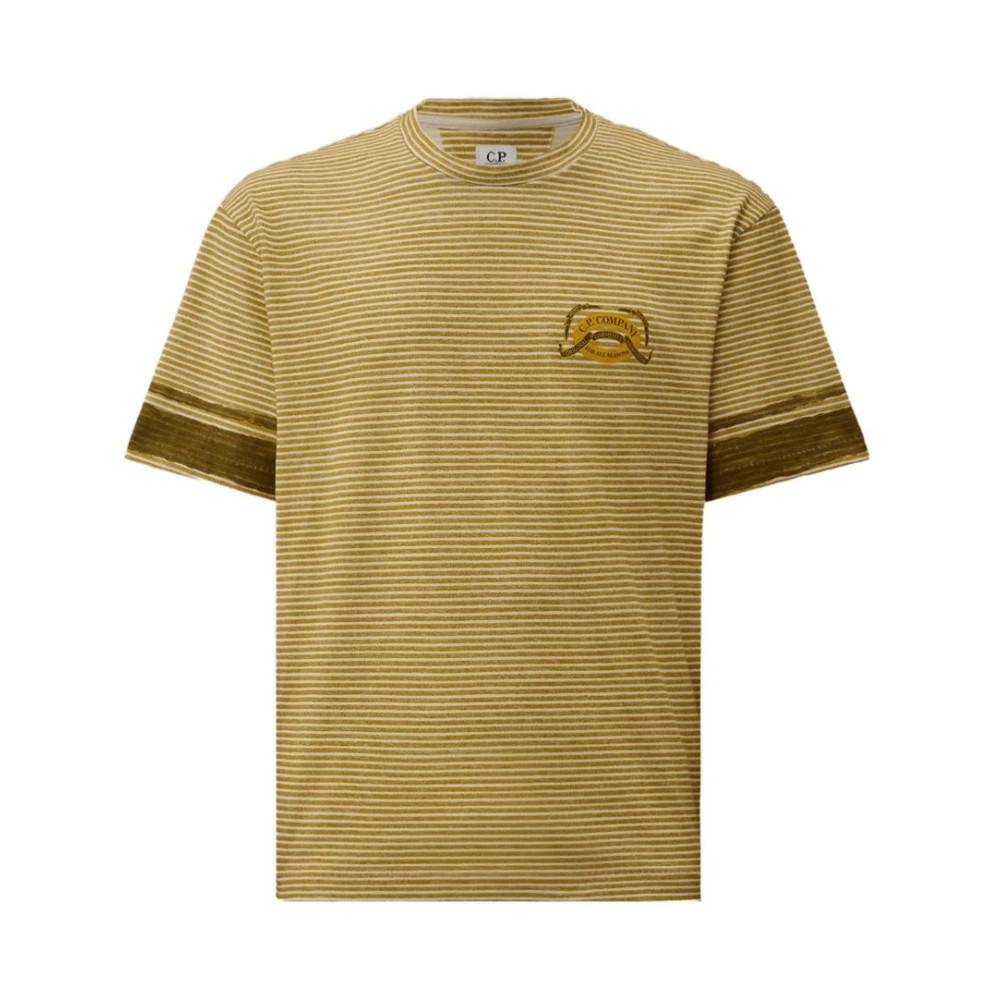 C.p. Company - Printed Jersey 20/1 Kortärmad Logotyp T-shirt Toppar - Herr - XL - Bomull