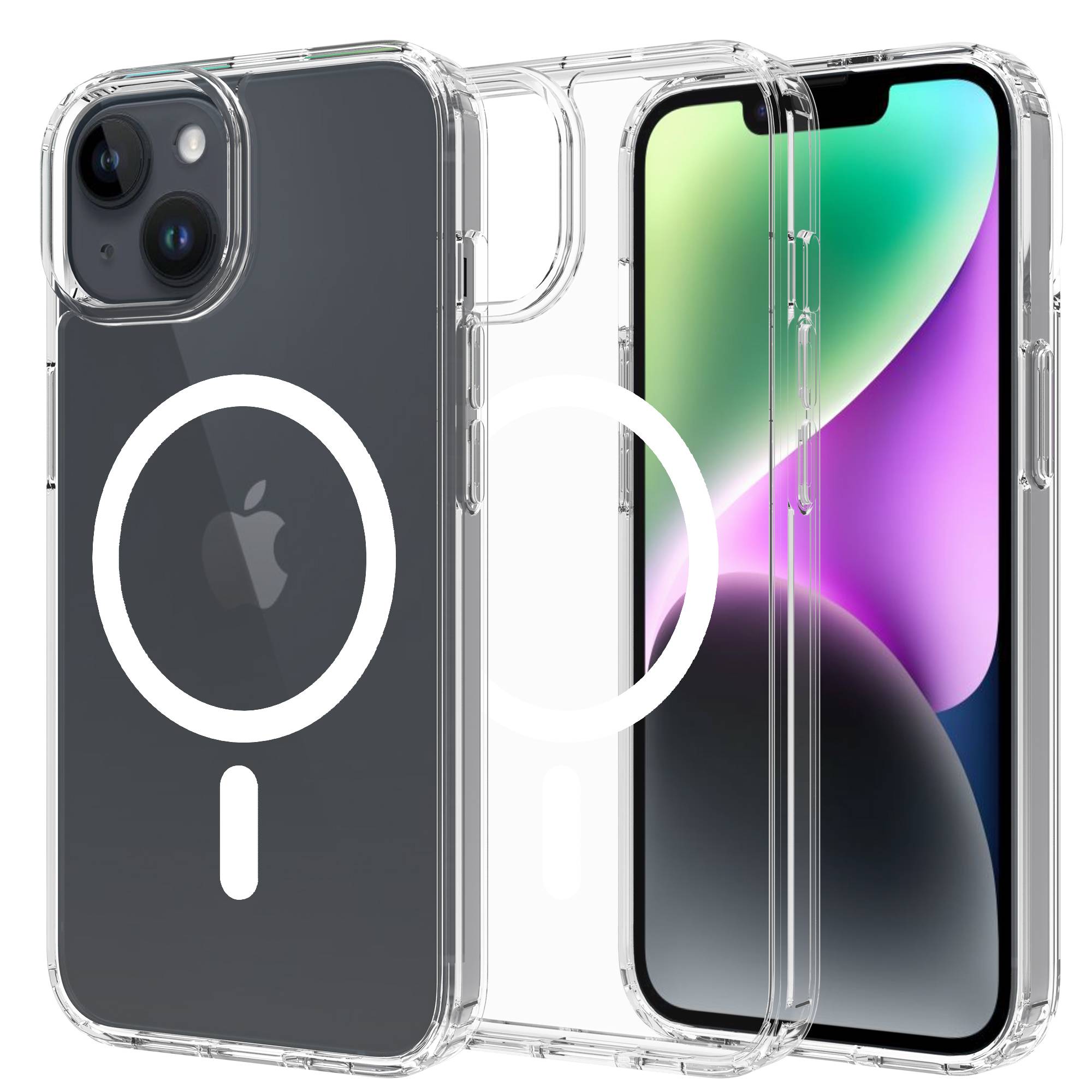 Mobique iPhone 13 Mini MagSafe Hybrid-skal, Genomskinlig