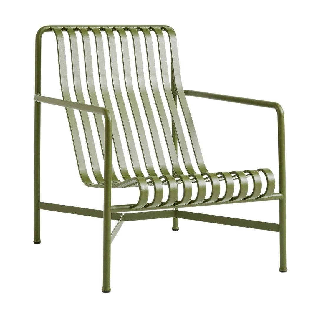 HAY Palissade Lounge Chair High Havestol Olive