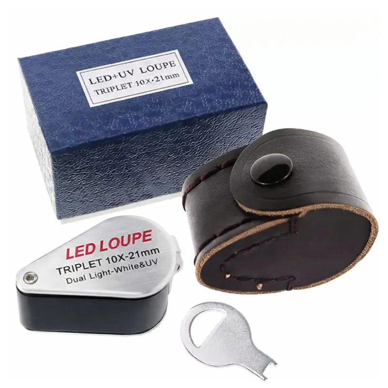 Globuz - Indslagslup, 10x med LED- & UV-lys