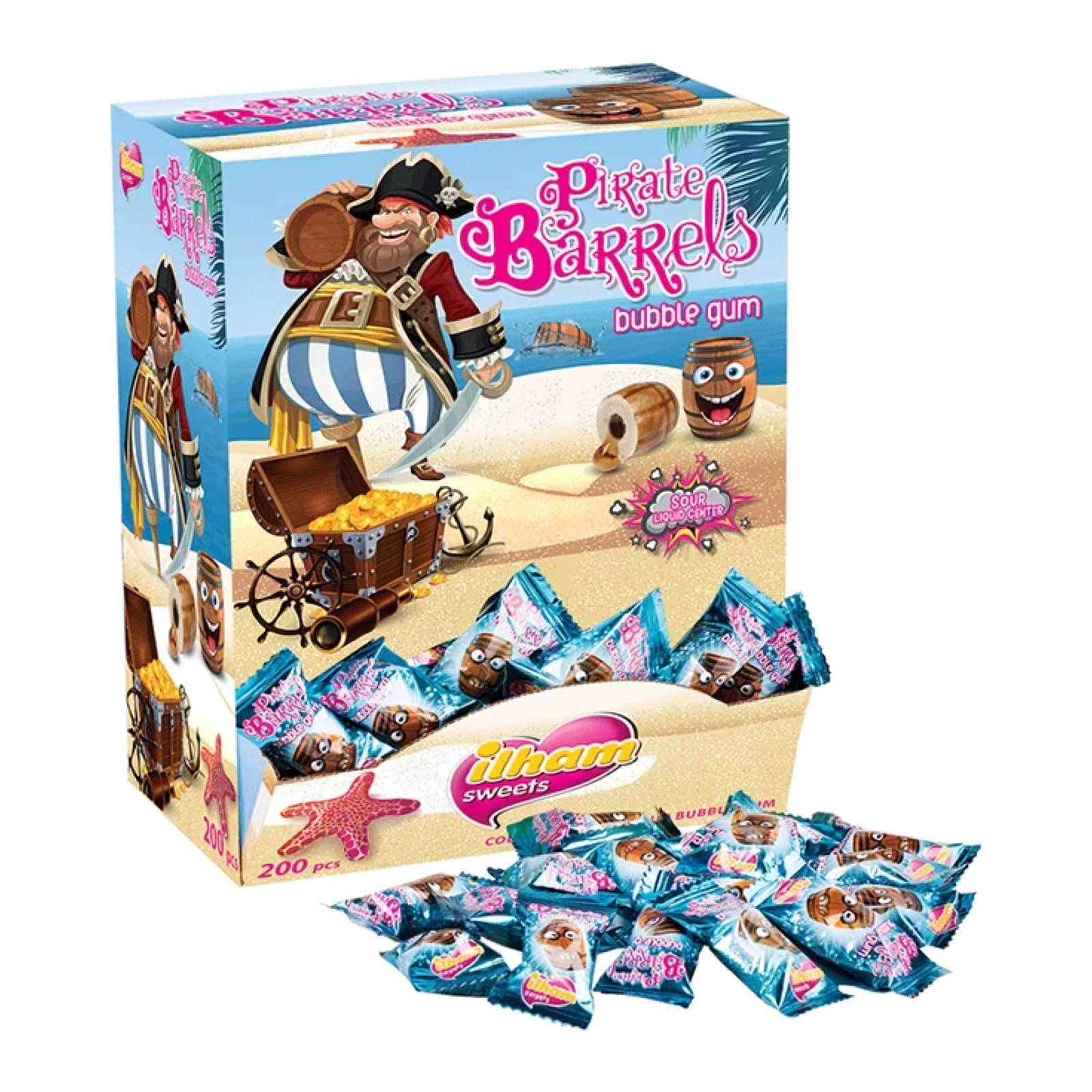Pirate Barrels Cola Bubble Gum, 1 stk