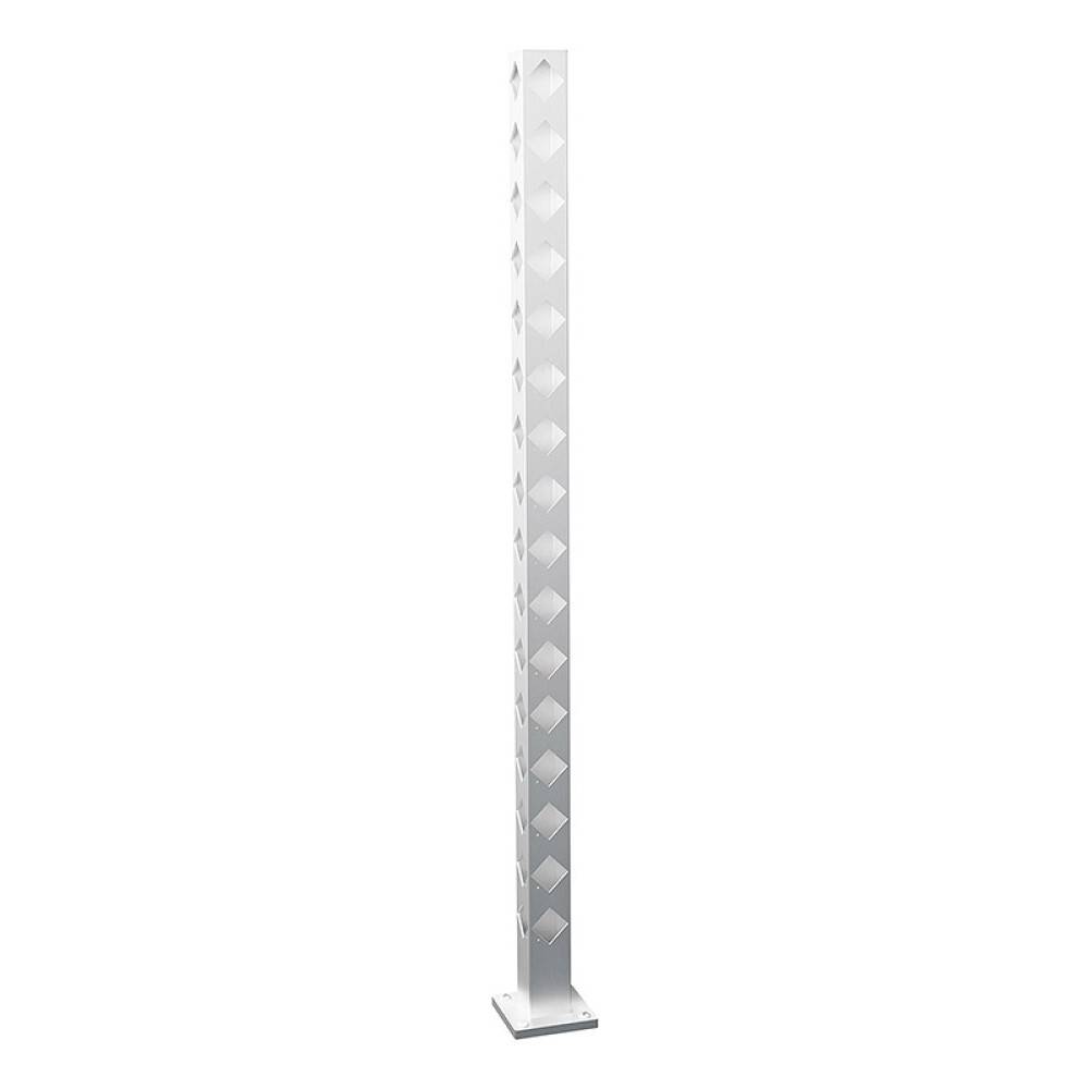 STAKETSTOLPE RECAL BOLMEN HÖRN 45° GRÅ 1510MM