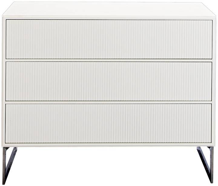 Line White Byrå med 3 lådor