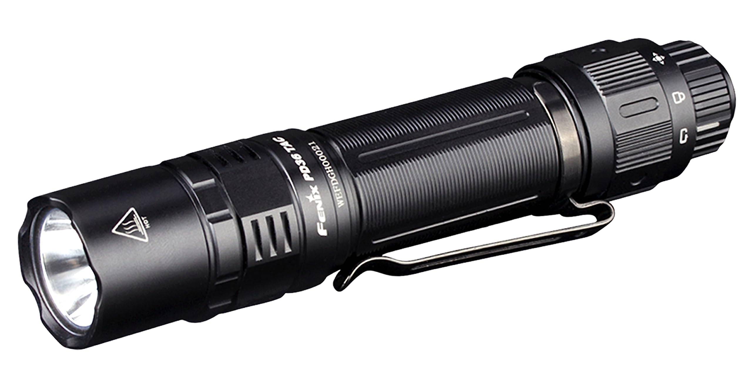 FENIX Light Black 14cm Tactical Flashlight Tactical Edition SST70 LED Maximum Brightness 3000 Lumens PD36 TAC svart