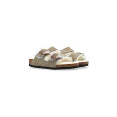 Birkenstock Kids - Arizona fårskinnssandaler - barn - mocka/polyetylenvinylacetat (peva)/fårskinn - 29 - Neutral