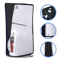 Nepagz PS5 Slim Dust Cover Transparent Breathable Dustproof Scratch Resistant Easy to Install and Remove Applicable PlayStation 5 Slim Regular Version vit