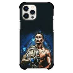 UFC Israel Adesanya Phone Case For iPhone Samsung Galaxy Pixel OnePlus Vivo Xiaomi Asus Sony Motorola Nokia - Israel Adesanya With UFC Belt Illustration Art Poster