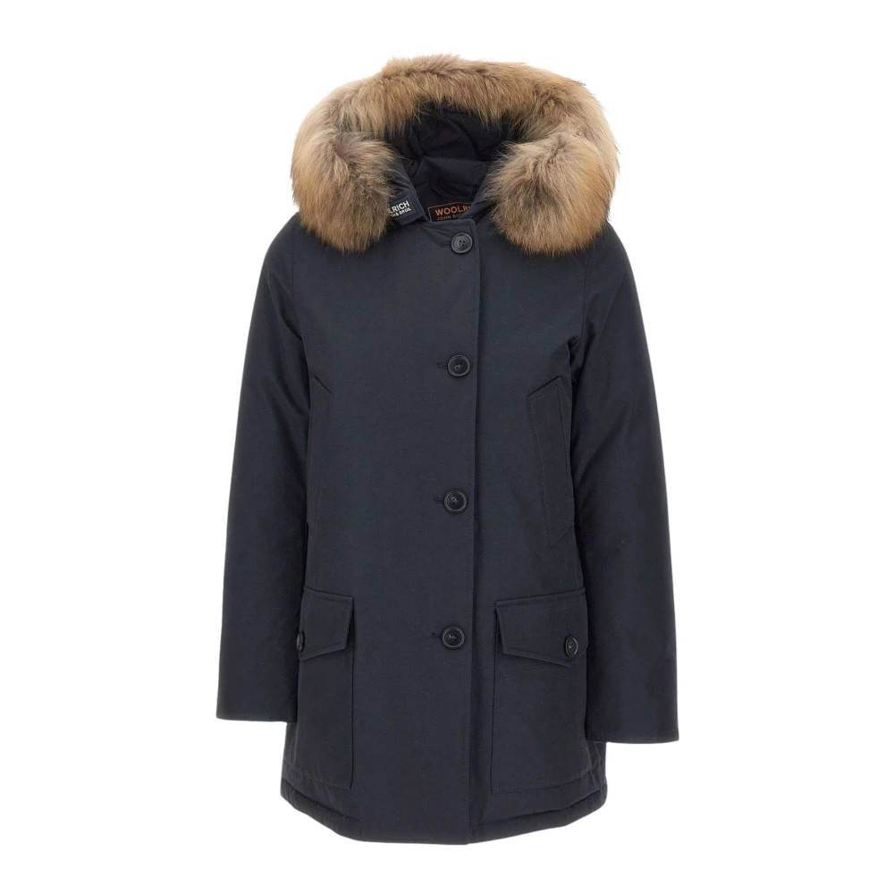 Woolrich Arctic Parka med aftagelig pelskant - Frakker - Dame - Blå - S - Bomuld