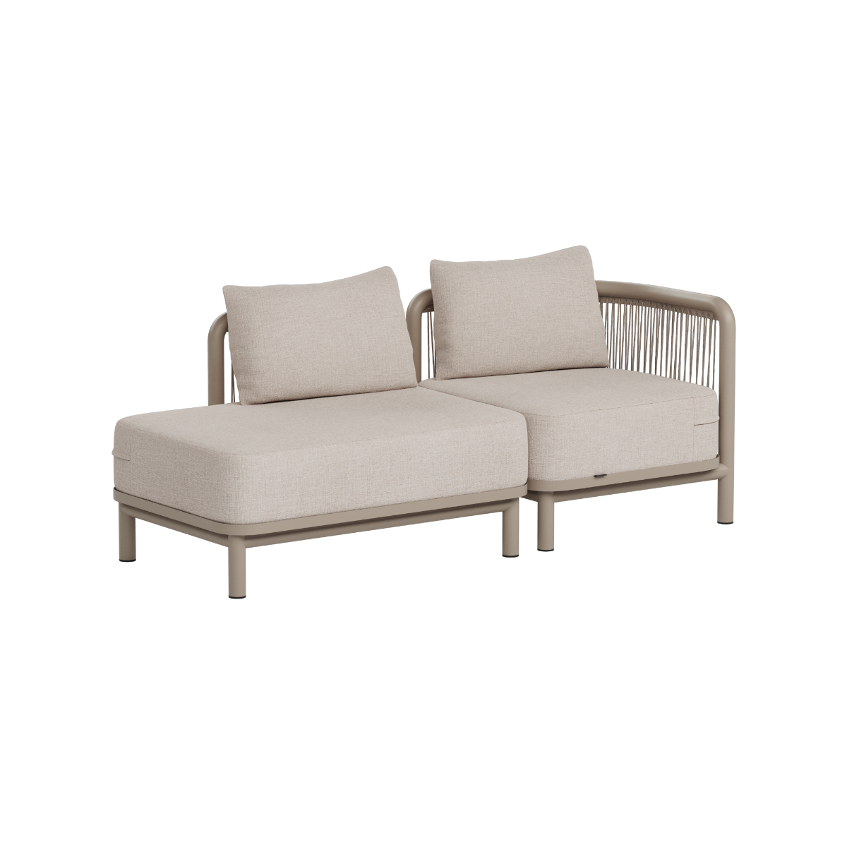 SACKit Kirra Lounge Sofa - 2 seater w/ open end - Kirra Sand