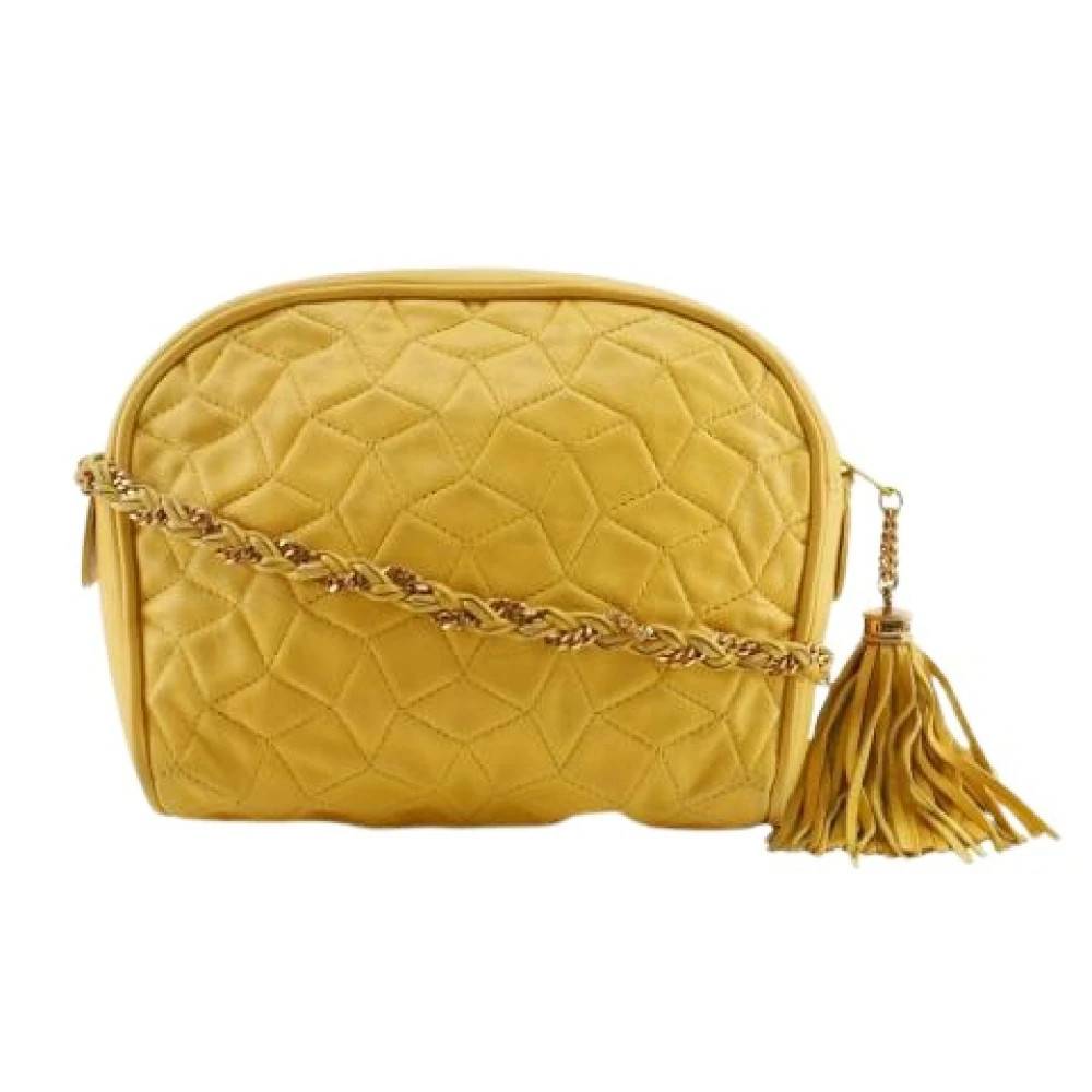 Bally Pre-owned Pre-owned Læder Crossbody Taske - Vintage - Dame - Gul - ONE SIZE - Læder