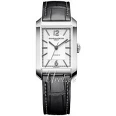 Baume & Mercier M0A10522 Hampton Sølvfarvet/Læder