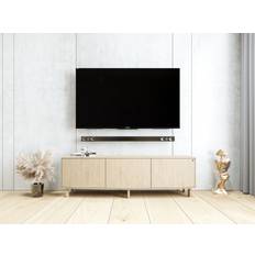 Skovby SM 411 TV/Hi-Fi lowboard (hvidolieret eg finér)