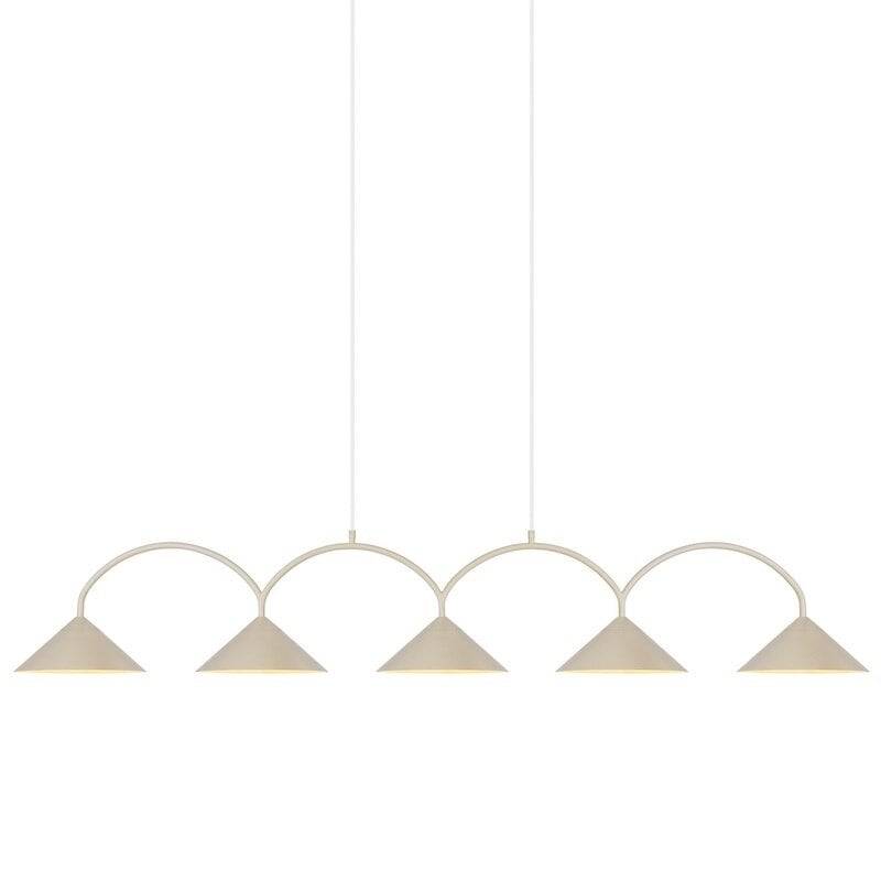 Globen Lighting Curve 5 taklampa beige