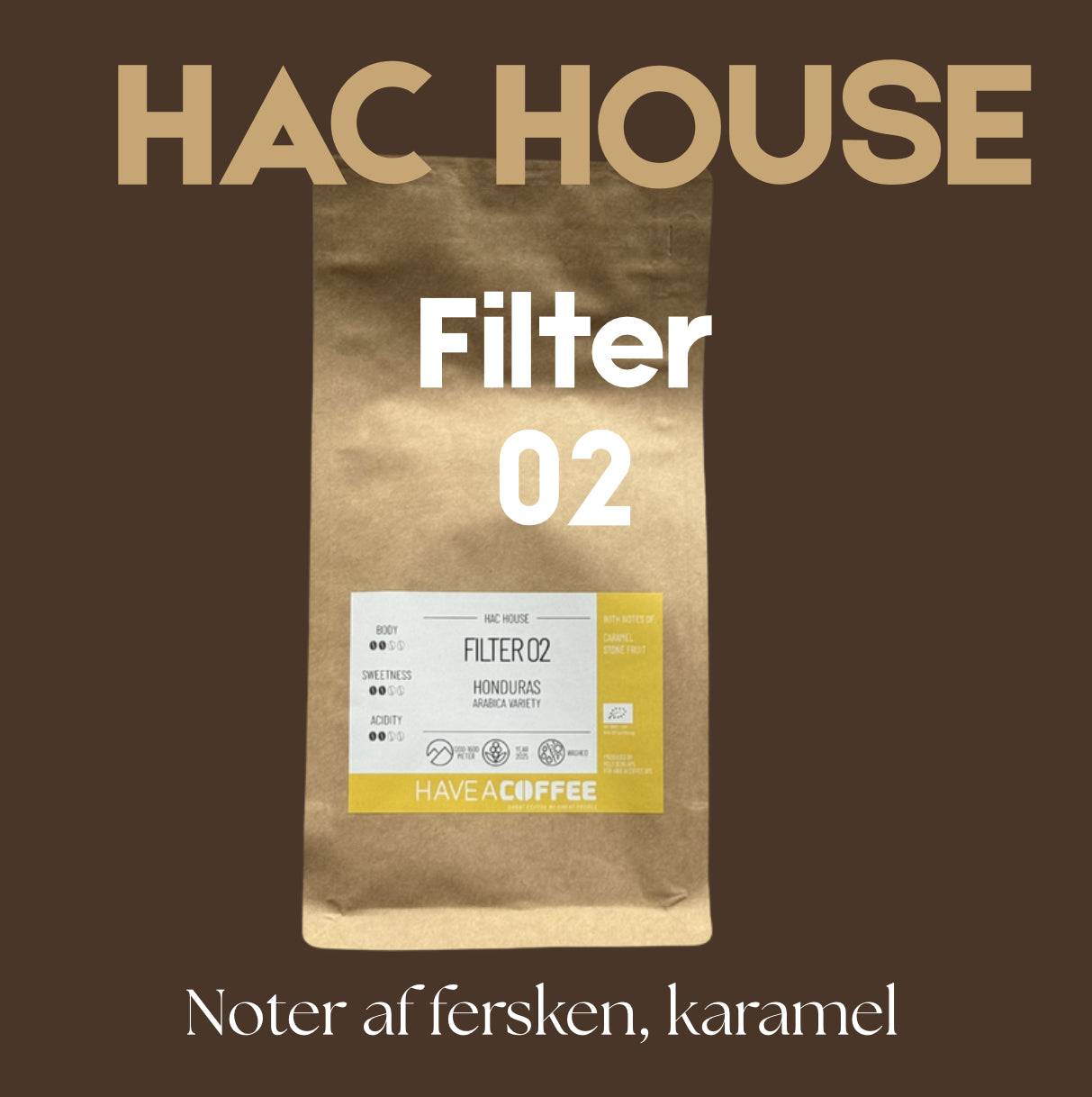 HAC House Filter 02 - 1 kg / Kværnet til filterkaffe