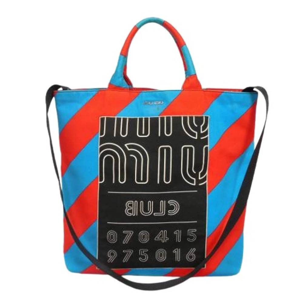 Miu Miu Pre-owned - Pre-owned Cotton Tote Bag Vintage - unisex - ONE Size - Bomull