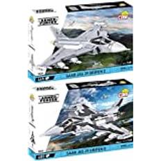 BRICKCOMPLETE BRICKKOMPLETE COBI 2-pack 5828 SAAB JAS 39 Gripen C & 5820 SAAB JAS 39 Gripen E