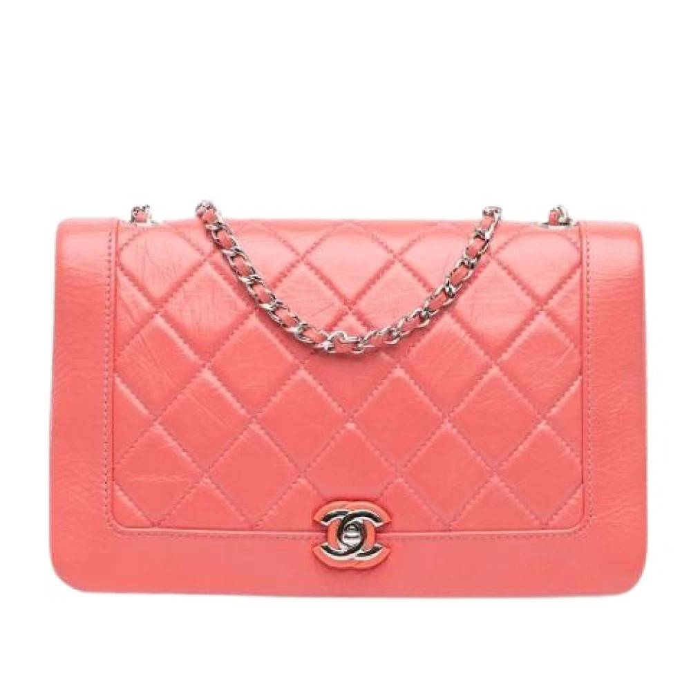 Chanel Vintage Pre-owned Vintage Skuldertaske - Vintage - Dame - Lyserød - ONE SIZE - Uld
