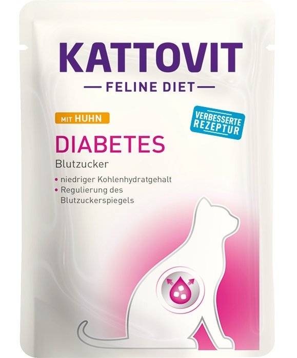 KATTOVIT Feline Diet Diabetes Kyckling 24 x 85 g