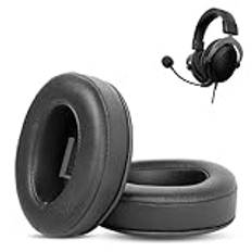 HAIZEEN Earpads Compatible with HyperX Cloud II Cloud Pro Cloud Alpha Cloud Stinger Cloud Flight Cloud Flight S Headphones Ear pads Replacement Cushion (Protein Leather/Memory Foam)