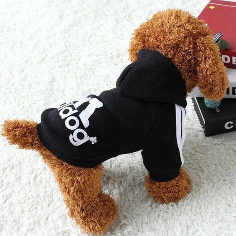 Warm Dog Hoodie - Autumn Winter Pet Coat for Medium to Large Dogs - Black / 8XL (8XL)