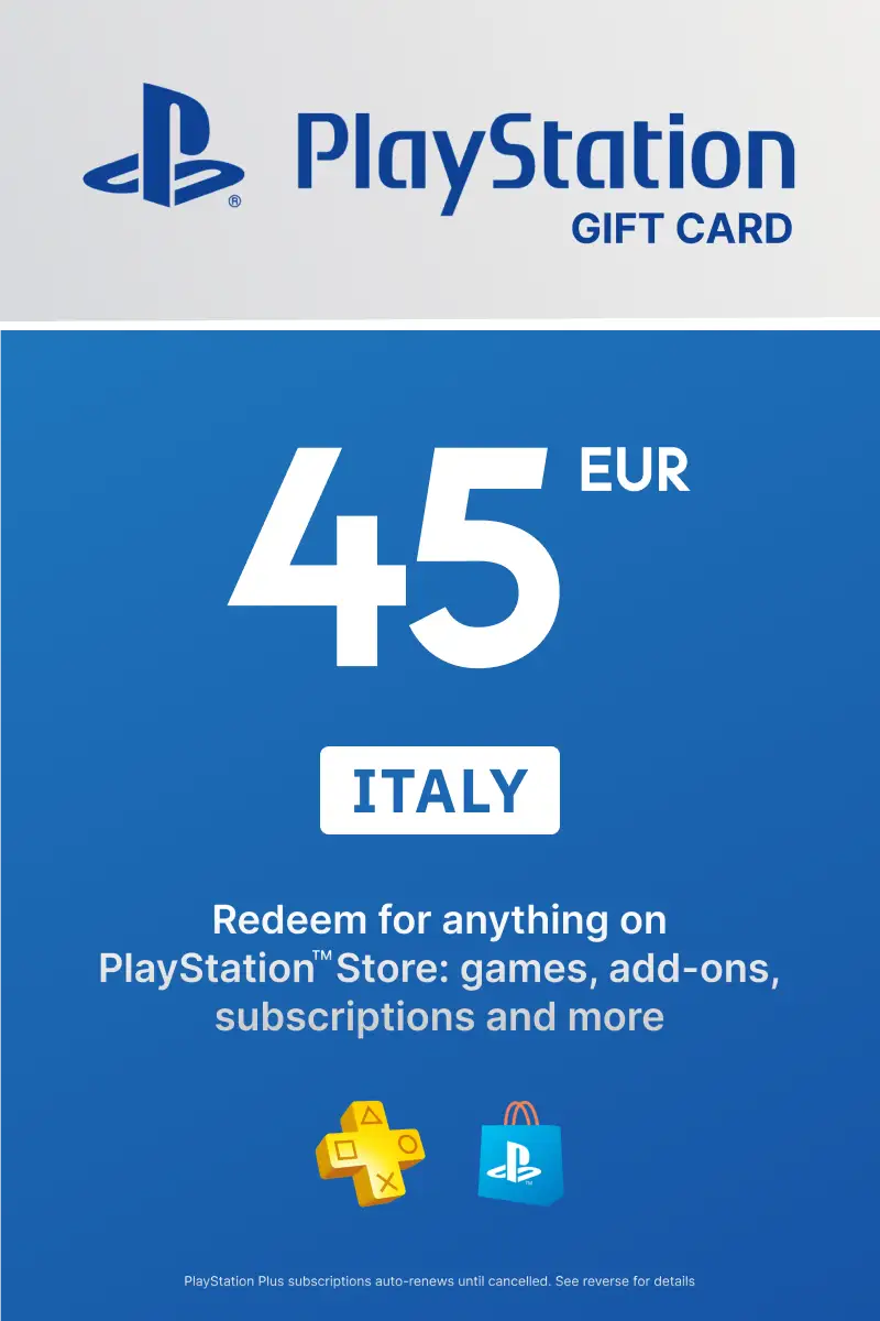 PlayStation Network Card 45 EUR (IT) PSN Key Italy.